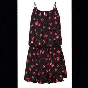 NWT LIKELY Poppy Floral Ashlee Mini Dress in Black